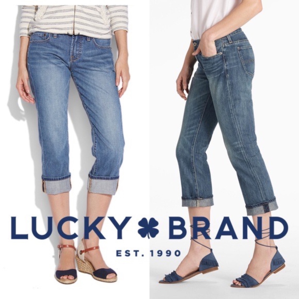 Lucky BRAND Classic Rider Crop with Leather Patch